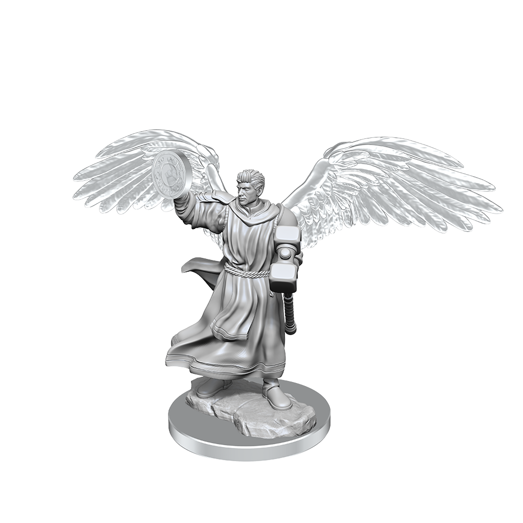 Dungeons & Dragons Nolzurs Marvelous Unpainted Miniatures Aasimar Cleric Male - Good Games