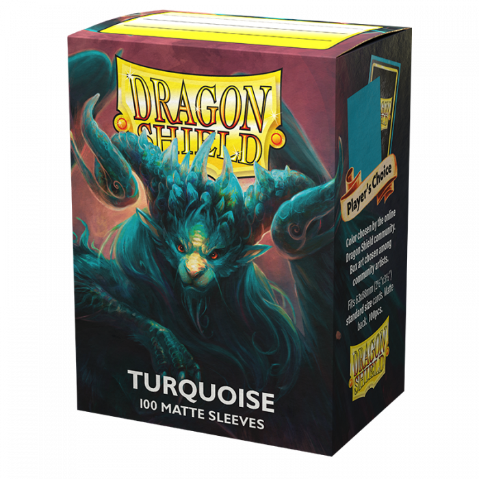 Dragon Shield - Turquoise Atebeck Matte Card Sleeves (100) - Good Games