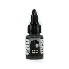 Monument Pro Acryl Paint- Black Brown 22ml - Good Games