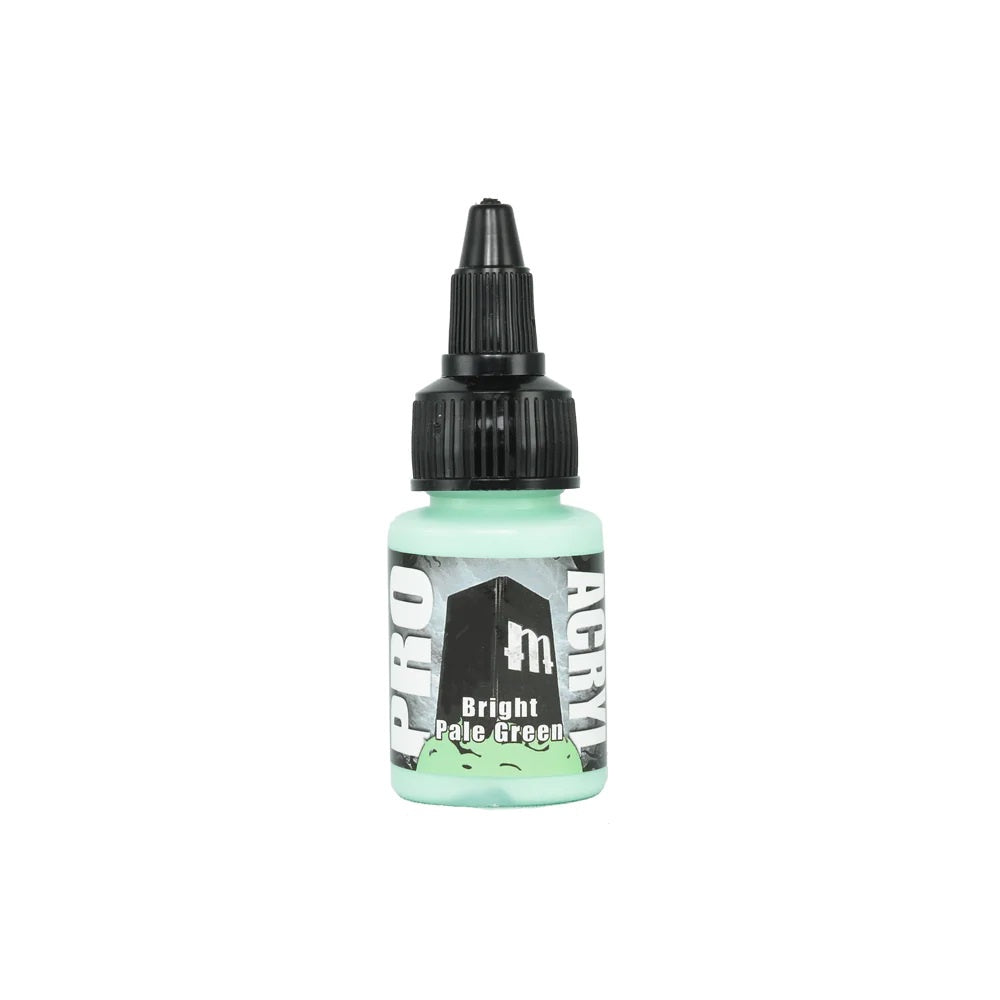 Monument Pro Acryl Paint- Bright Pale Green 22ml - Good Games