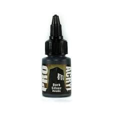 Monument Pro Acryl Paint- Dark Silver 22ml - Good Games