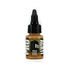 Monument Pro Acryl Paint- Rich Gold 22ml - Good Games