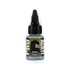 Monument Pro Acryl Paint- Silver 22ml - Good Games