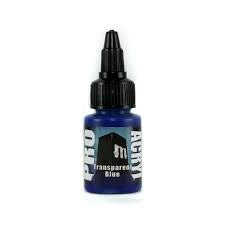 Monument Pro Acryl Paint- Transparent Blue 22ml - Good Games