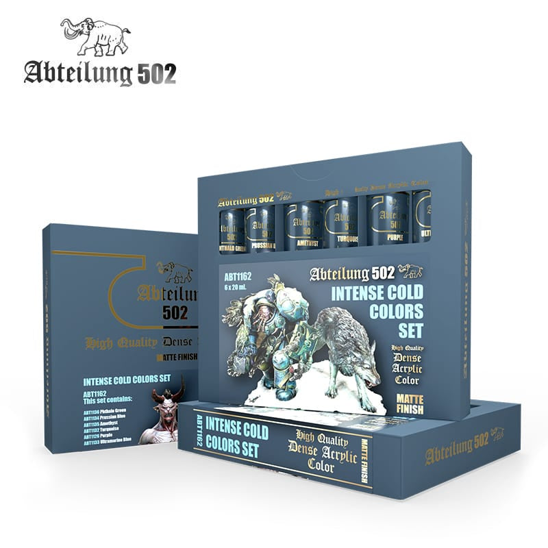 AK Interactive Dense Acrylics Set - Intense Cold Colors - Good Games