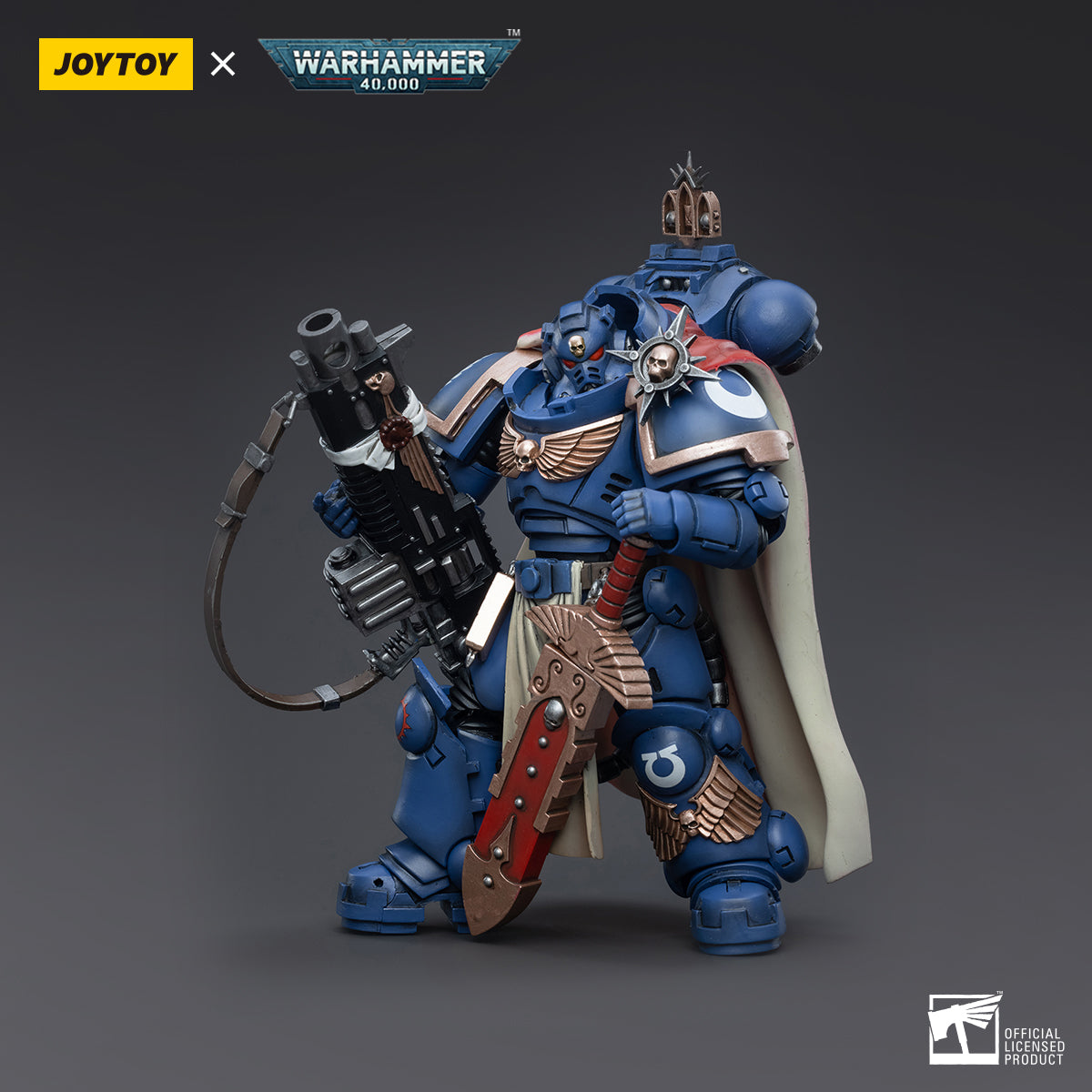 Warhammer Collectibles: 1/18 Scale Ultramarines Captain With Master-crafted Heavy Bolt Rifle