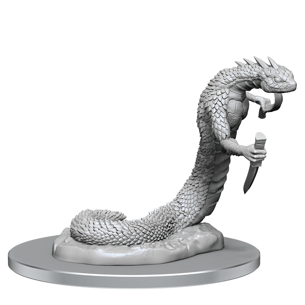 Critical Role Unpainted Miniatures Serpentfolk &amp; Serpentfolk Ghost - Good Games