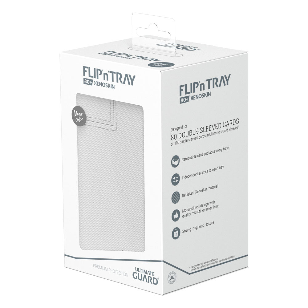 Ultimate Guard - Flip n Tray Deck Case 80+ Standard Size XenoSkin Monocolor Deck Box - Good Games