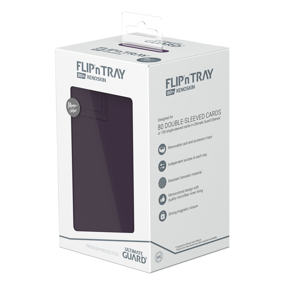 Ultimate Guard - Flip n Tray Deck Case 80+ Standard Size XenoSkin Monocolor Deck Box