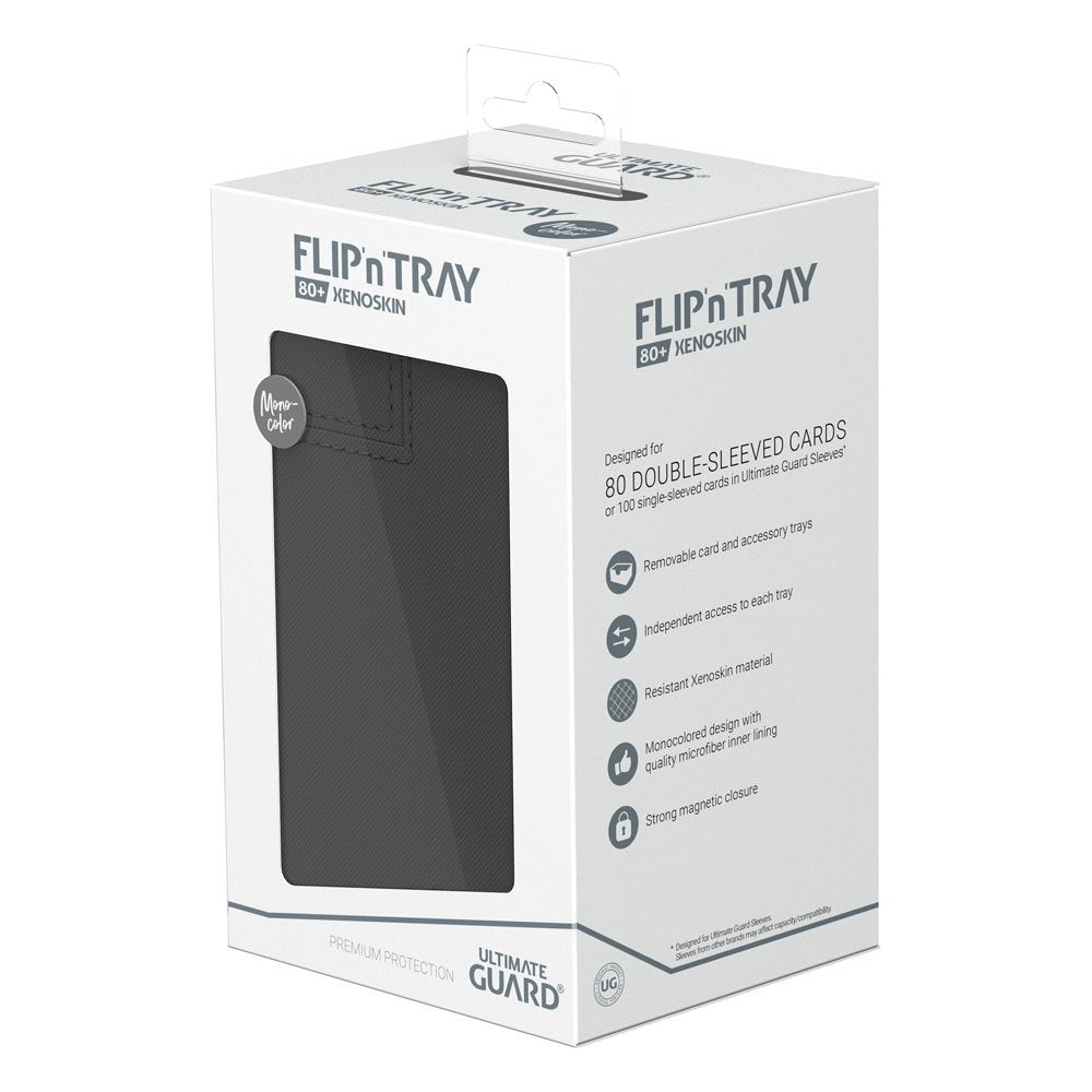 Ultimate Guard - Flip n Tray Deck Case 80+ Standard Size XenoSkin Monocolor Deck Box