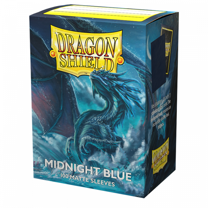 Dragon Shield - Sleeves Midnight Blue Matte Standard Size (100) - Good Games