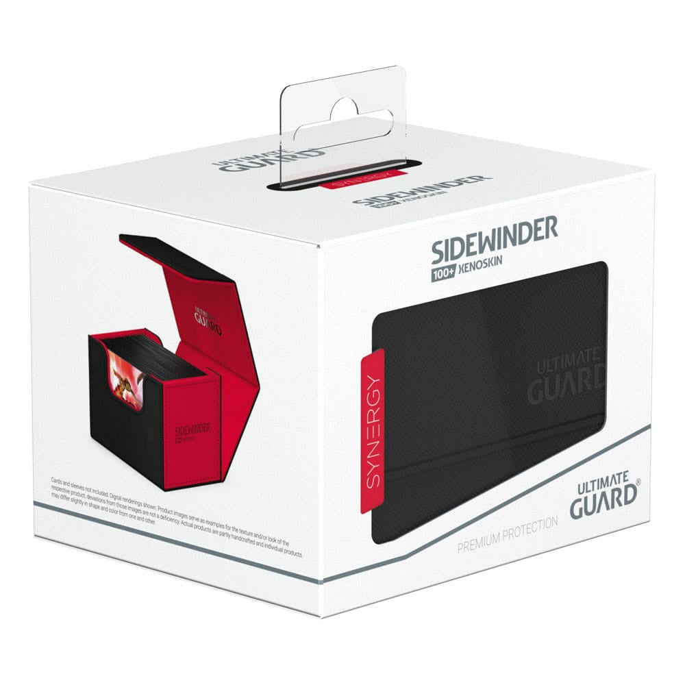 Ultimate Guard - Synergy Sidewinder 100plus Black/Red Deck Box - Good Games