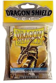 Dragon Shield - Gold- Japanese Sleeves (50) - Good Games