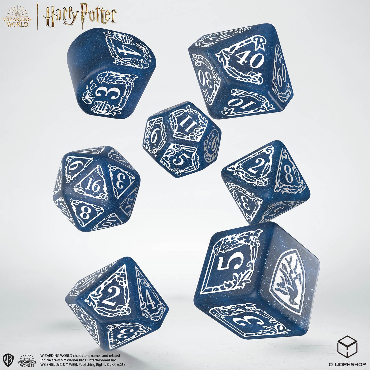 Q Workshop - Harry Potter Modern Dice Set Ravenclaw Blue Dice Set 7 - Good Games