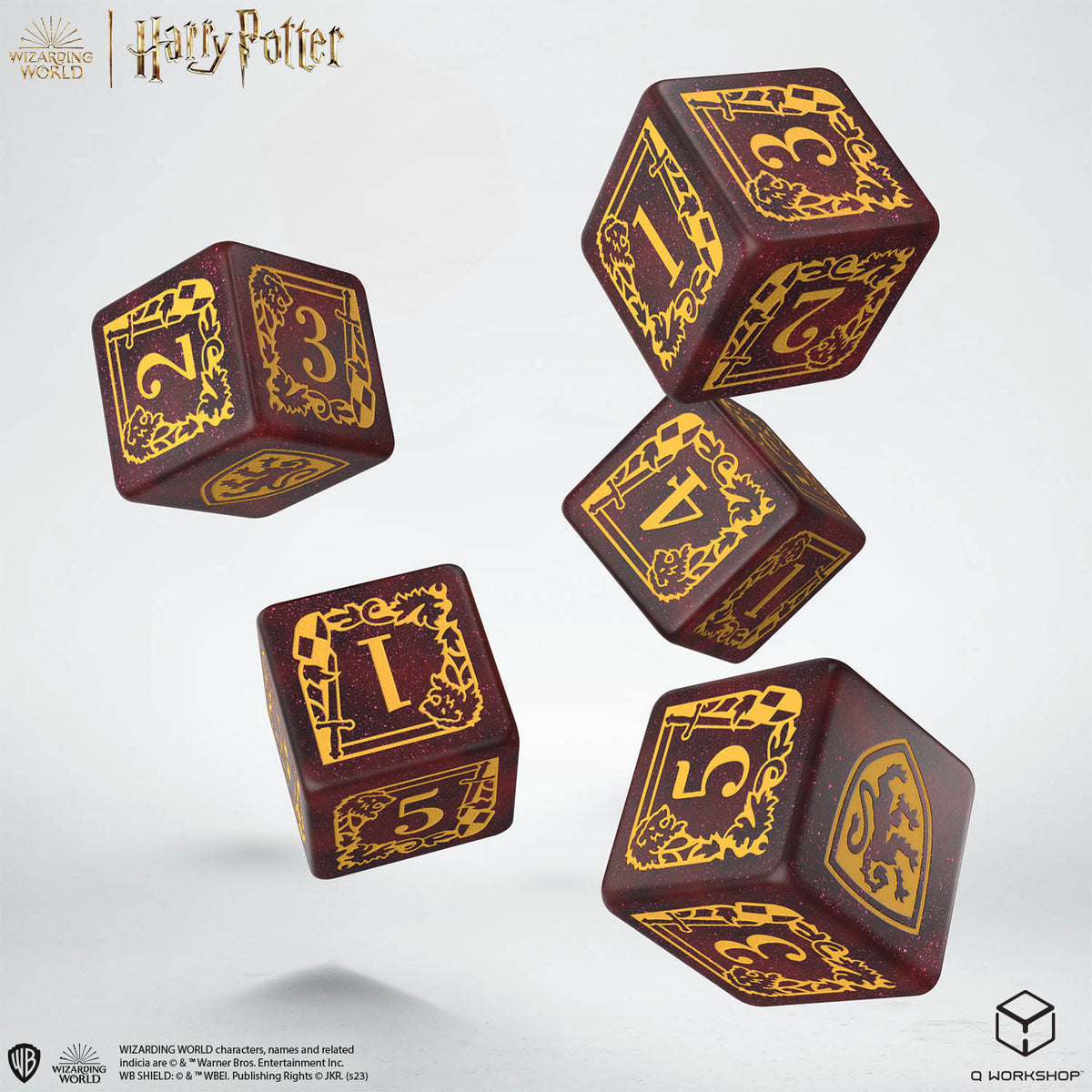 Q Workshop - Harry Potter Gryffindor Dice and Pouch - Good Games
