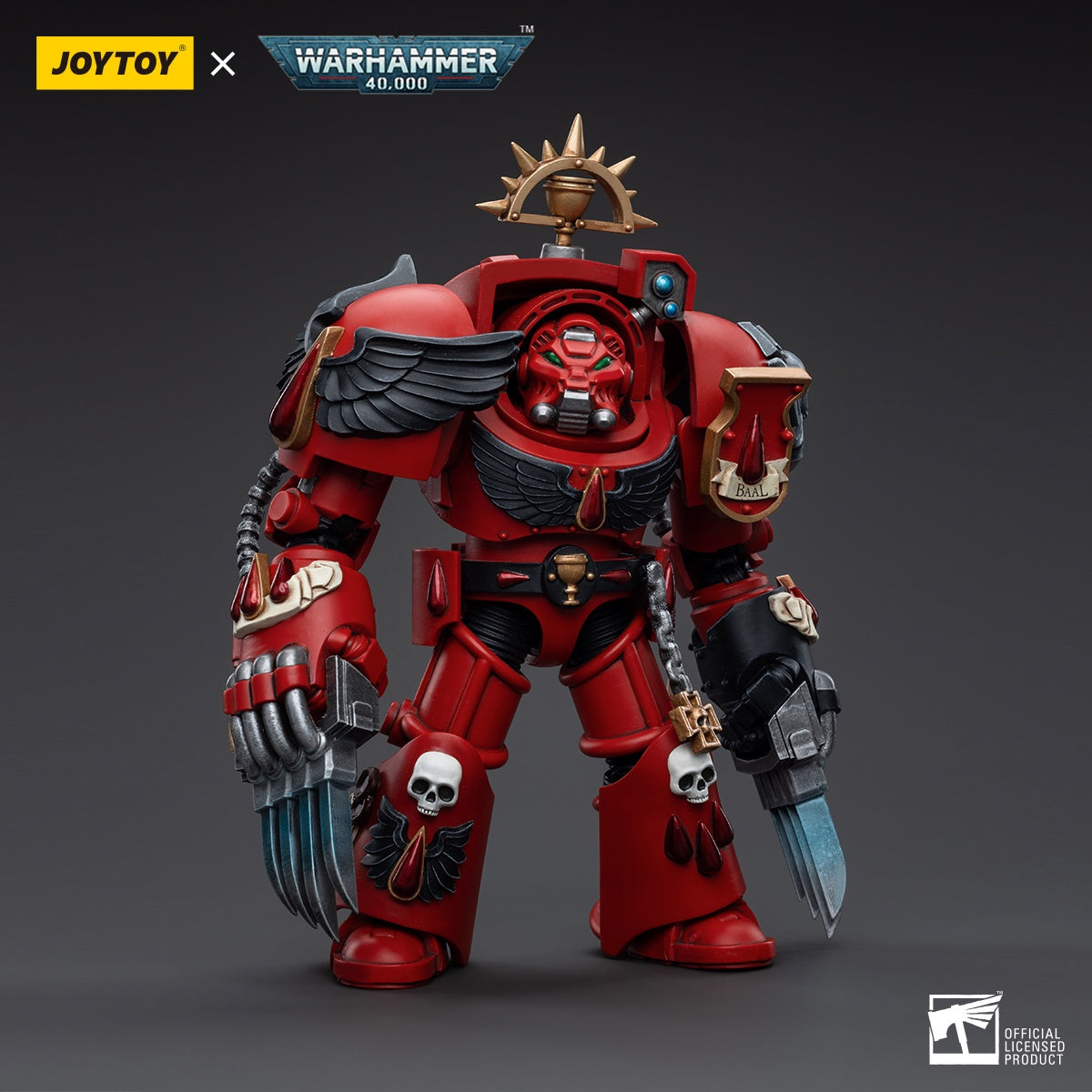 Warhammer Collectibles 1/18 Scale Blood Angels Assault Terminators Brother Tyborel