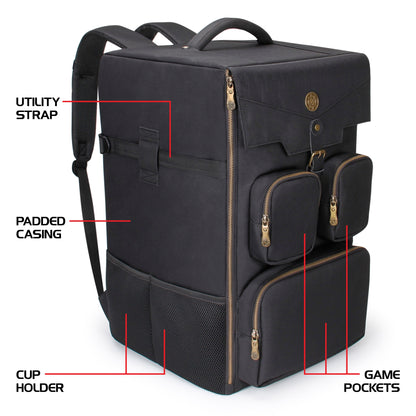 Enhance Card Storage Backpack Black - Good Games