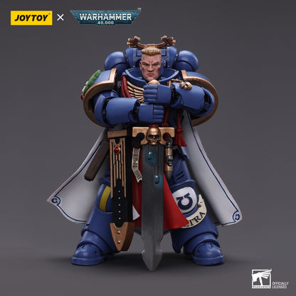 Warhammer Collectibles 1/18 Scale Ultramarines Primaris Captain with Power Sword and Plasma Pistol - Good Games
