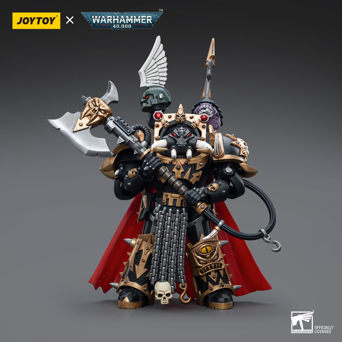 Warhammer Collectibles 1/18 Scale Chaos Space Marines Black Legion Chaos Lord in Terminator Armour