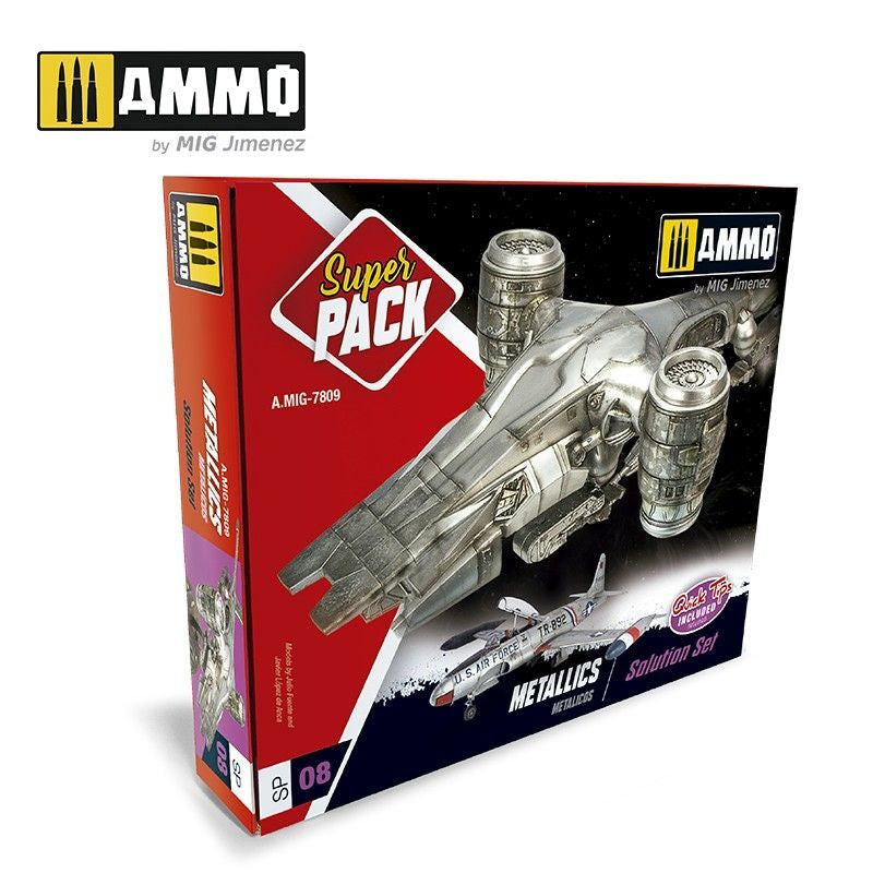 Ammo by MIG Super Pack Metallics - Good Games