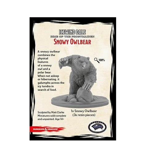 Dungeons &amp; Dragons - Icewind Dale Rime of the Frostmaiden Snowy Owlbear - Good Games