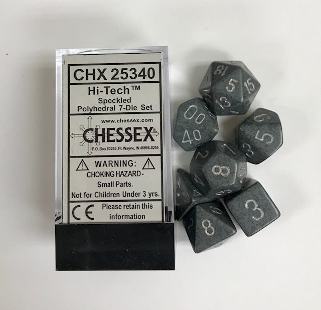 Chessex - Speckled Polyhedral 7-Die Set - Hi-Tech (CHX25340) - Good Games