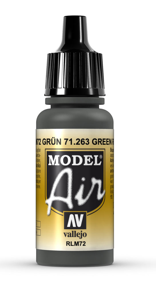Vallejo Model Air - Green Rlm72 17ml Acrylic Paint (AV71263) - Good Games