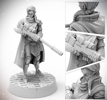 Starfinder Masterclass Miniatures: Half - Elf Steward - Good Games