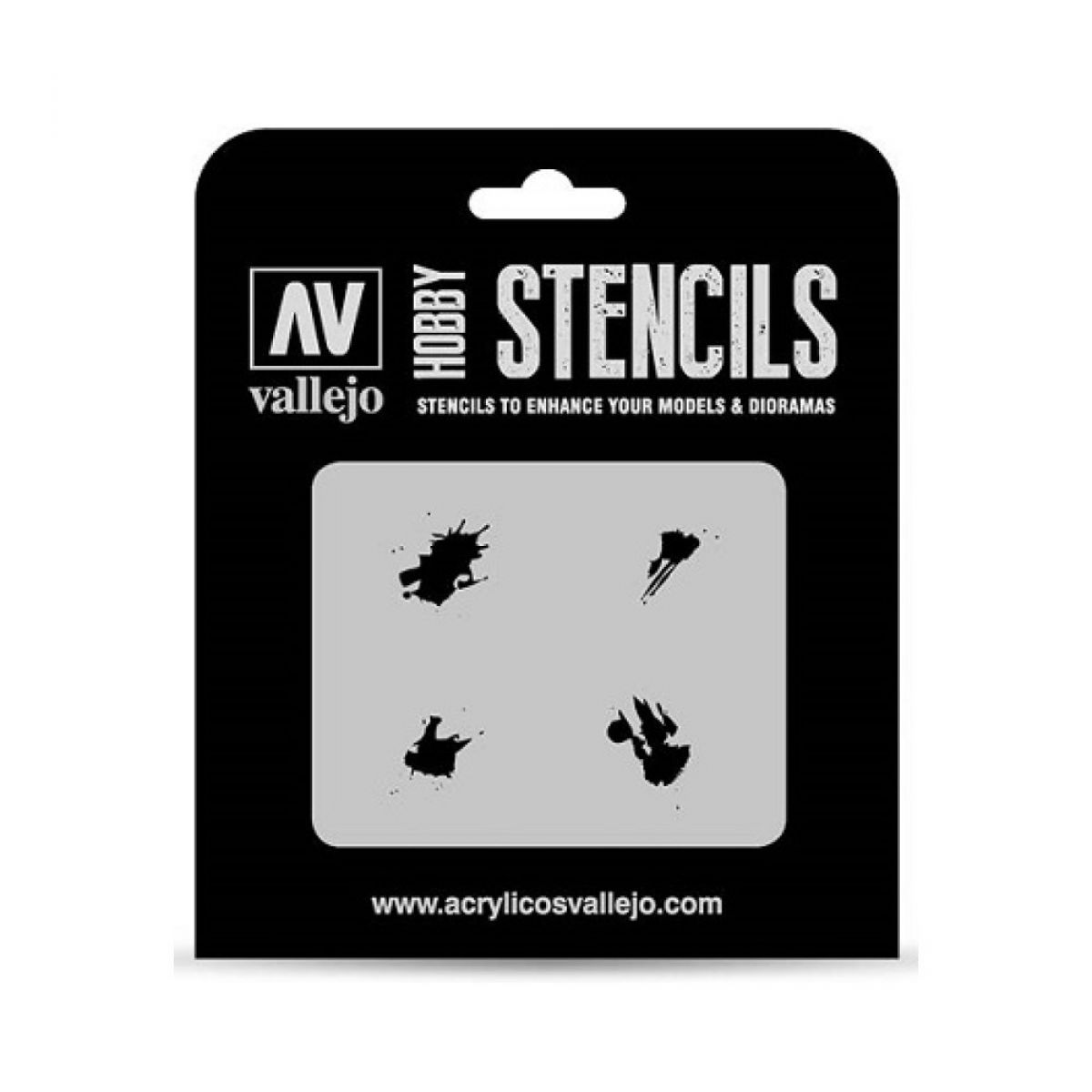 Vallejo Hobby Stencils - Petrol Spills