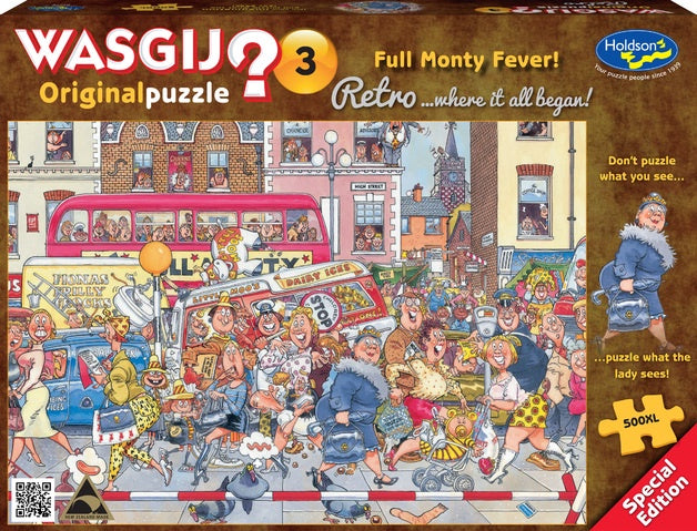 Wasgij? Retro Original 3 - Full Monty Fever - 500 Piece Jigsaw Xl Jigsaw