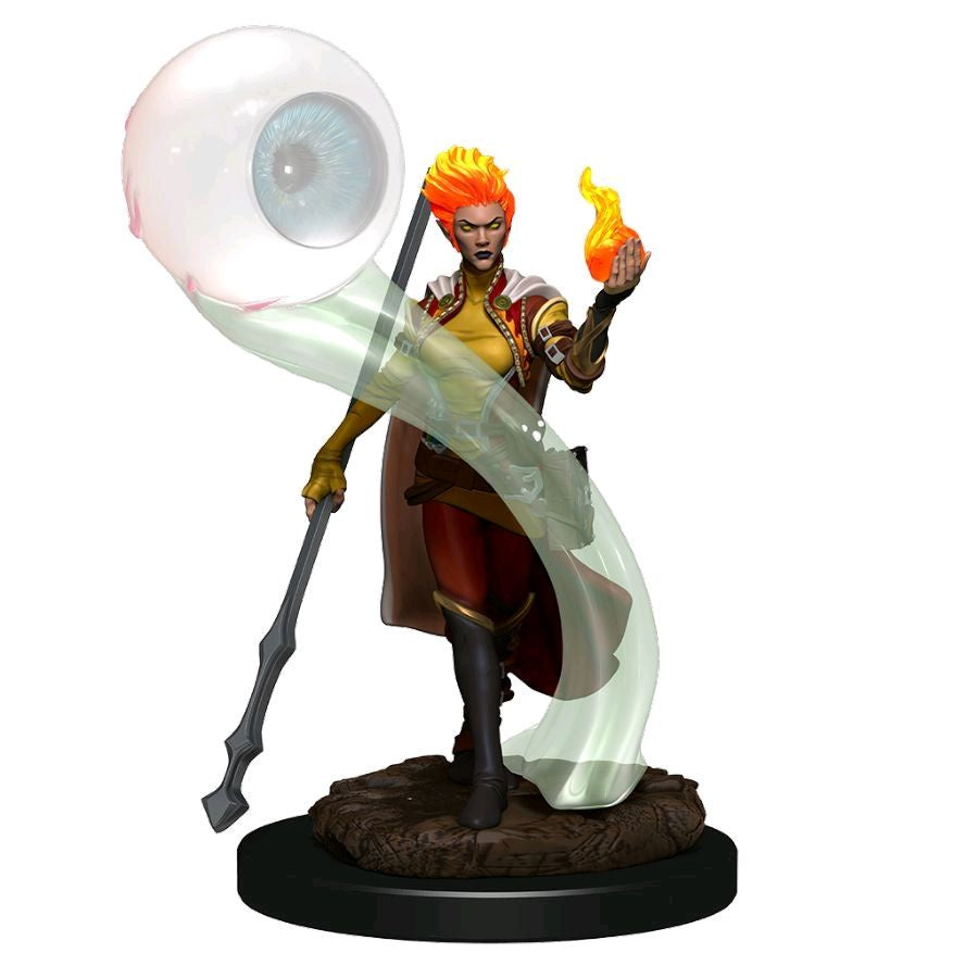 Dungeons &amp; Dragons Premium Painted Figures Fire Genasi Wizard Female - Good Games