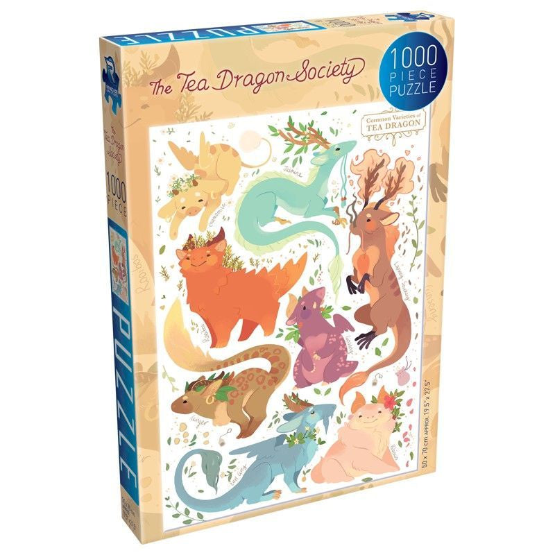 Renegade Puzzles: The Tea Dragon Society #1 Common Varieties of Tea Dragons 1000 Piece Jigsaw - Good Games