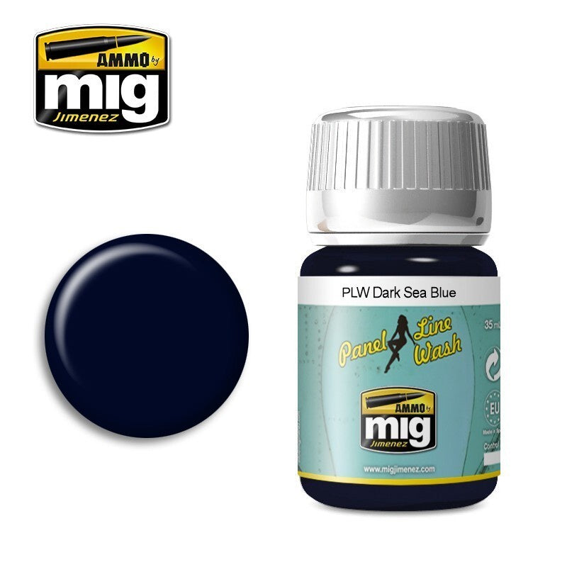 Ammo by MIG Panel Line Wash Dark Sea Blue 35ml - Good Games