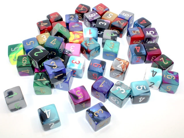 Chessex - D6 Assorted Loose Gemini Polyhedral Dice - Good Games