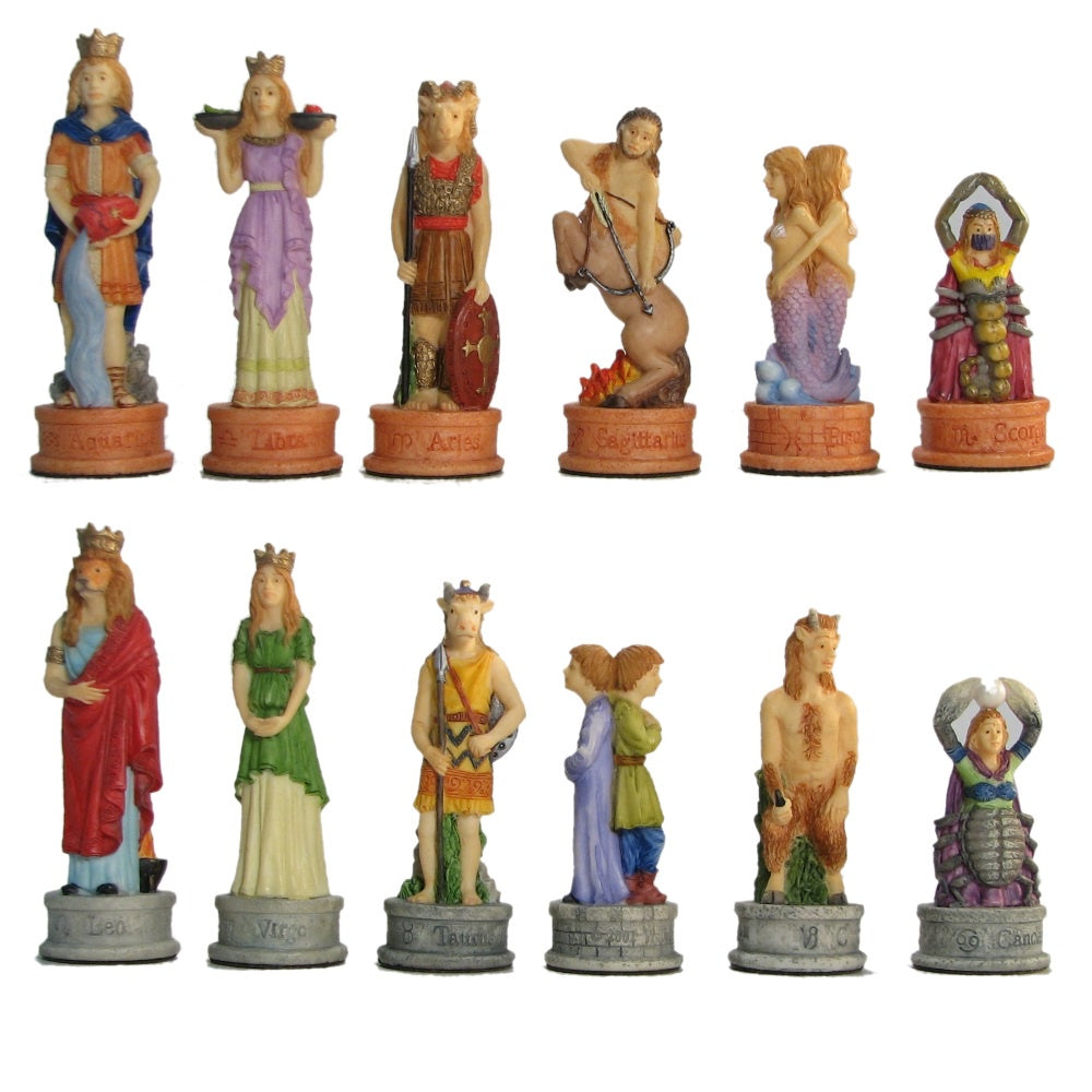 Zodiac Chess Pieces Resin - Good Games