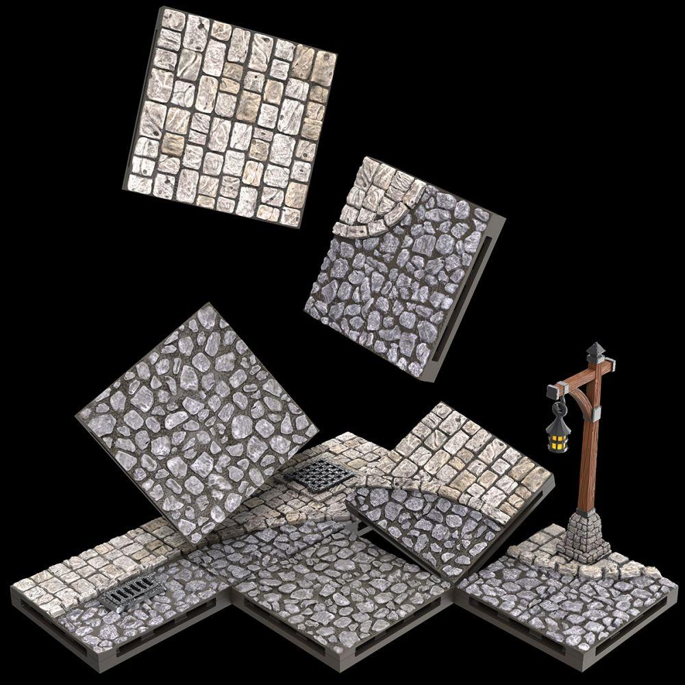 WarLock Tiles Town and Village III Town Square - PREORDER - Good Games
