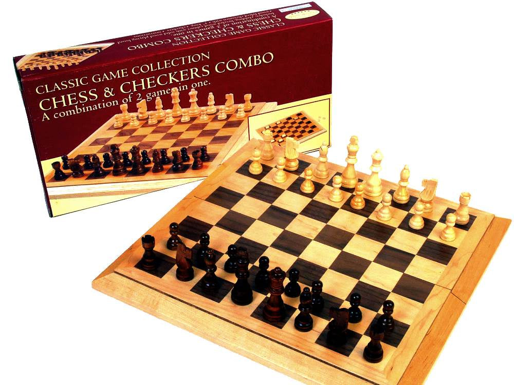 Chess and Checkers 16 Bevel Edges - Good Games