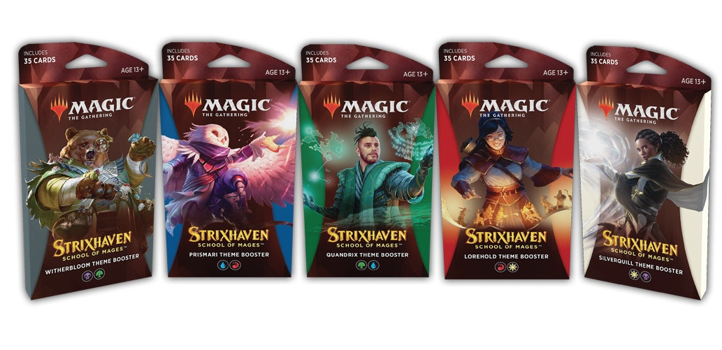 Magic: The Gathering - Strixhaven School of Mages Theme Booster Set of 5 Schools - Good Games