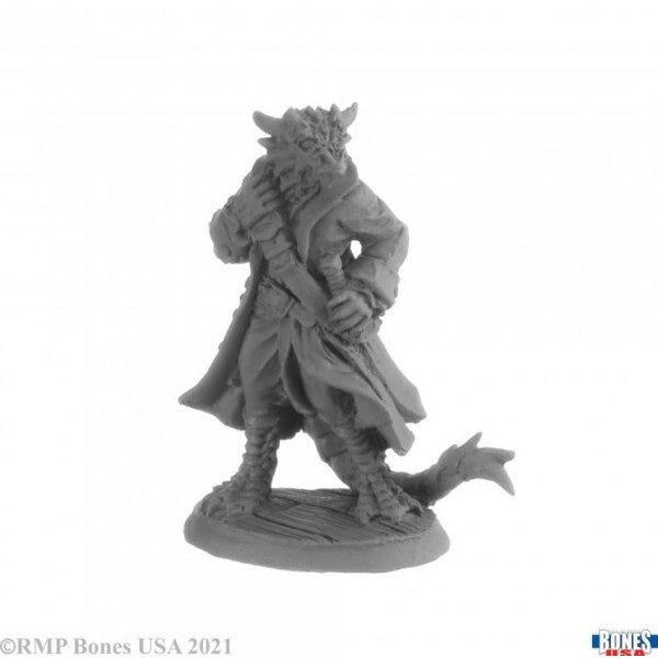Reaper Bones Usa - Captain Blackscale Dragonfolk Pirate - Good Games