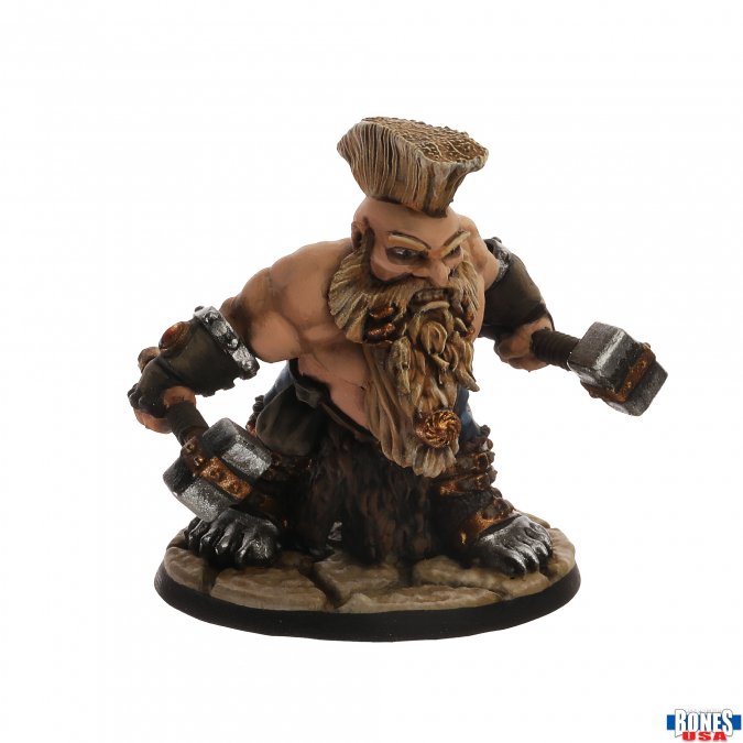 Reaper Bones Usa - Dorn Ironspike Dwarf Warrior