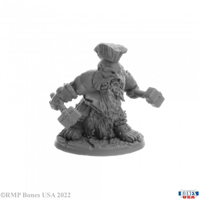 Reaper Bones Usa - Dorn Ironspike Dwarf Warrior