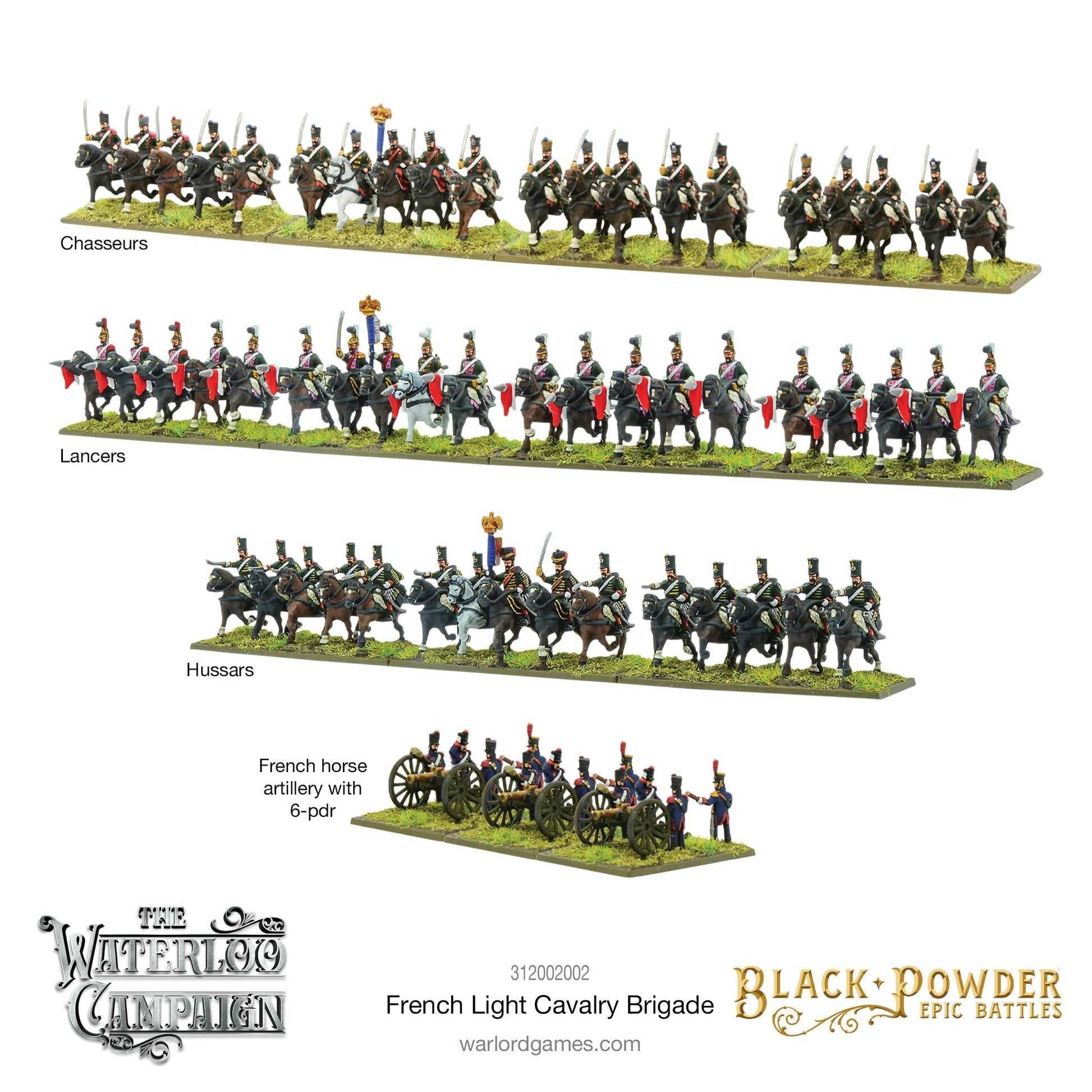 Black Powder Epic Battles: Waterloo - French Light Cavalry - Good Games