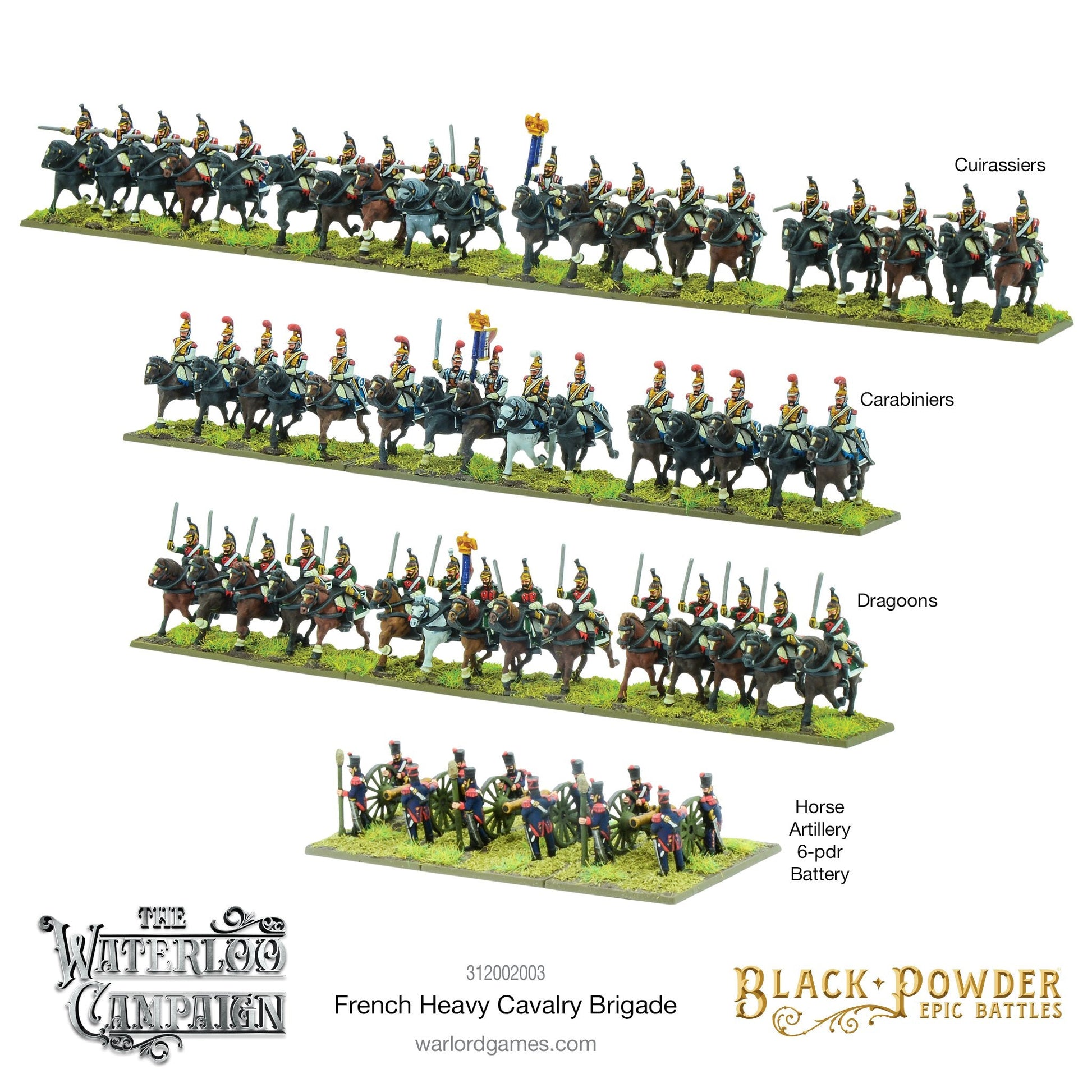 Black Powder Epic Battles: Waterloo - French Heavy Cavalry - Good Games