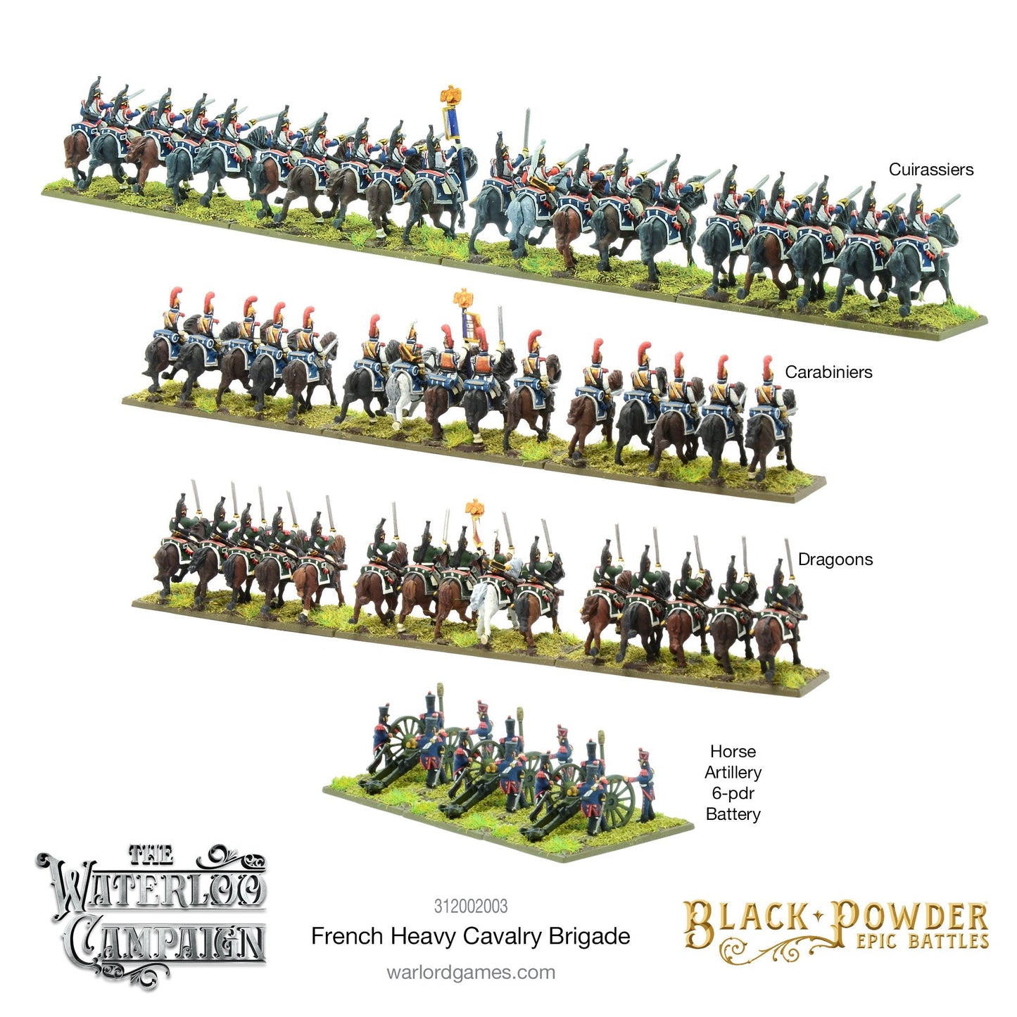 Black Powder Epic Battles: Waterloo - French Heavy Cavalry - Good Games