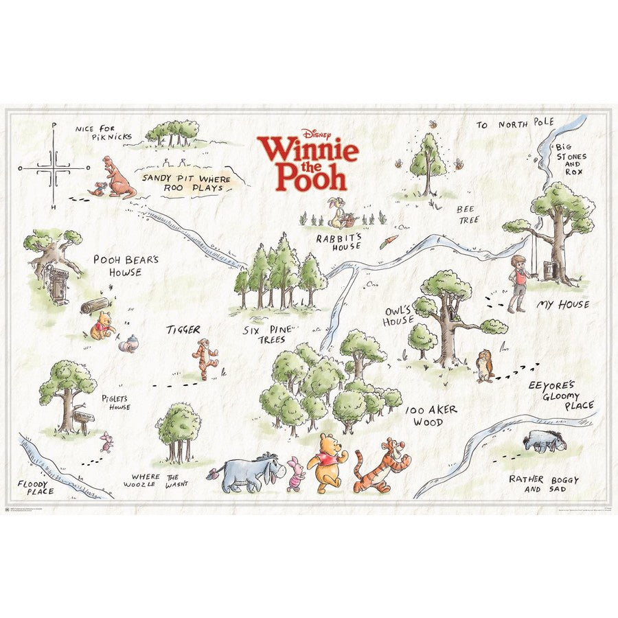 Winnie The Pooh - 100 Acre Wood Poster - Good Games