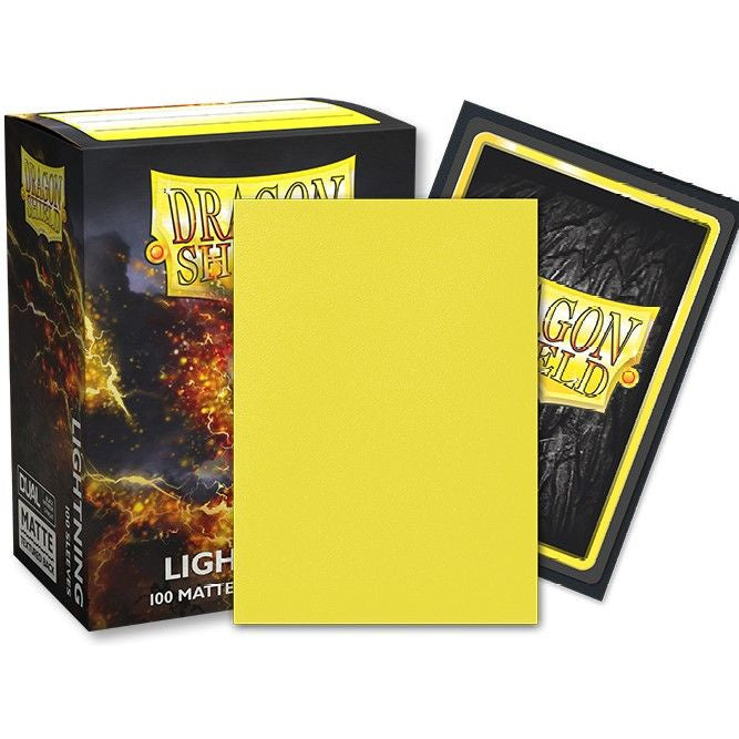 Dragon Shield - Sleeves - Standard Size Dual Matte Lightning Yellow Ailia (100) - Good Games