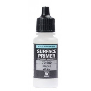 Vallejo Surface Primer 17ml Acrylic Paint - White 70600 - Good Games