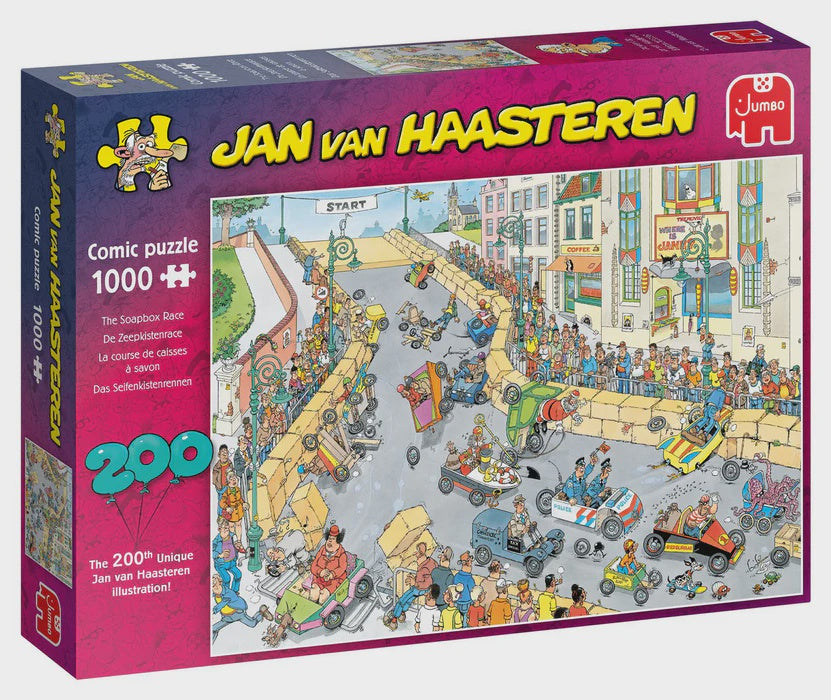 Jan Van Haasteren - Soapbox Derby 1000 Piece Jigsaw - Good Games