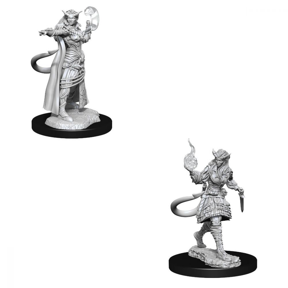 Dungeons & Dragons - Nolzurs Marvelous Unpainted Miniatures Tiefling Sorcerer Female - Good Games