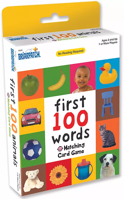 First 100 Animals Matching Card Game